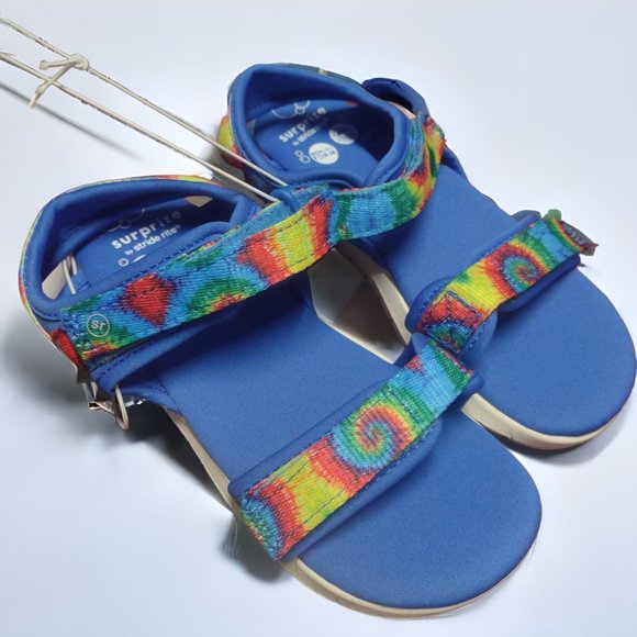 NWT Surprize By Stride Rite Boys Light Up Water Shoes Memory Foam Blue Size 12 - Picture 2 of 11